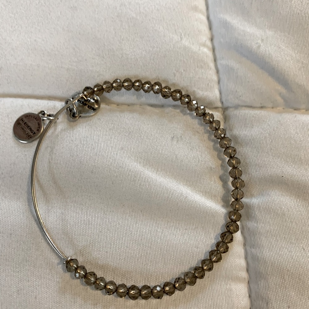 Alex and Ani silver beaded bangle